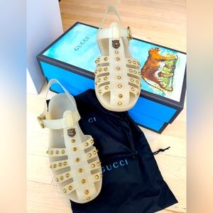 Authentic GUCCI rubber sandals size 9
